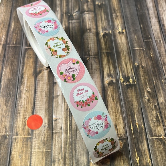 5for$10 Happy Mothers Day 500Pc Stickers Roll Seal Cards Decoration 4 Designs - Picture 4 of 4